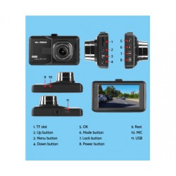 HurryGuru UL-TECH Dash Camera 1080P HD Cam Car Recorder DVR Video Vehicle Carmera 32GB