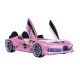 Premium Kids Racing Pink Double Car Bed 
