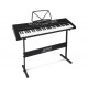 Alpha 61 Keys Electronic Piano Keyboard LED Electric w/Holder Music Stand USB Port