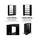 Hurryguru Shoe Cabinet Shoes Organiser Storage Rack 30 Pairs Black Shelf Wooden