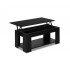 HurryGuru Lift Up Top Coffee Table Storage Shelf Black