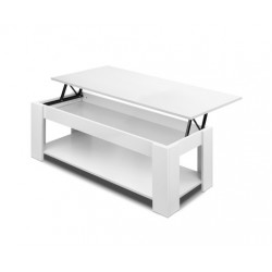 HurryGuru Lift Up Top Mechanical Coffee Table - White