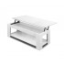 HurryGuru Lift Up Top Mechanical Coffee Table - White