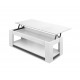 HurryGuru Lift Up Top Mechanical Coffee Table - White