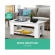 HurryGuru Lift Up Top Mechanical Coffee Table - White