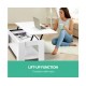 HurryGuru Lift Up Top Mechanical Coffee Table - White