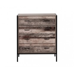 Chest of Drawers Tallboy Dresser Storage Cabinet I...