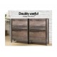 Hurry Guru  12 Pair Wooden Vintage Shoe Rack Storage Cabinet Wood