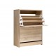 Hurry Guru  Shoe Cabinet Shoes Storage Rack 24 Pairs Organiser Shelf Cupboard Oak