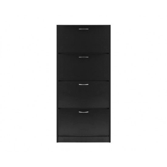 Hurryguru Shoe Cabinet Shoes Storage Rack Organiser 60 Pairs Black Shelf Drawer