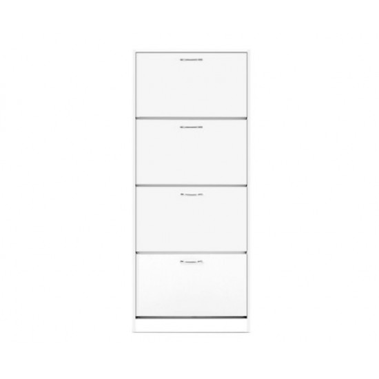 Hurryguru Shoe Cabinet Shoes Storage Rack White Organiser Shelf Cupboard 18 Pairs Drawer