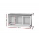 Hurryguru Shoe Cabinet Bench Shoes Organiser Storage Rack Shelf White Box Seat