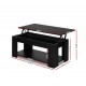 HurryGuru Lift Up Top Coffee Table Storage Shelf Black