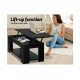 HurryGuru Lift Up Top Coffee Table Storage Shelf Black