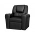 Keezi Kids Recliner Chair Black PU Leather Sofa Lounge Couch Children Armchair