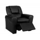 Keezi Kids Recliner Chair Black PU Leather Sofa Lounge Couch Children Armchair