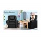 Keezi Kids Recliner Chair Black PU Leather Sofa Lounge Couch Children Armchair