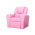 Keezi Kids Recliner Chair Pink PU Leather Sofa Lounge Couch Children Armchair