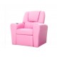 Keezi Kids Recliner Chair Pink PU Leather Sofa Lounge Couch Children Armchair