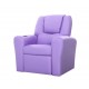 Keezi Kids Recliner Chair Purple PU Leather Sofa Lounge Couch Children Armchair