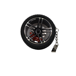 Collectable Tire Key Chain Wheels Hub Rim Key Chai...