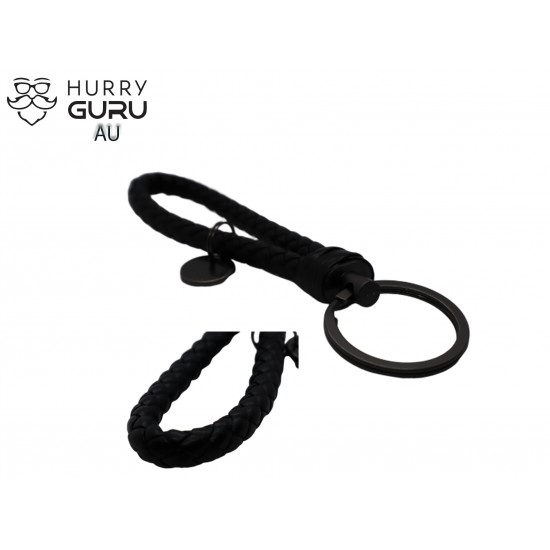 Creative Key Chain Car Wheel Hub with Shock Absorber Shape Keyrings Leather Rope