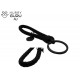 Collectable Metal Rim Key Chain with Shock Absorber Shape Key Rings & Leather Rope