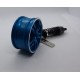 Metal Wheel Rim Key Chain with Automotive Shock Absorber Shape Keyrings Keychain