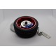 Tire Wheels Hub Rim Key Chain with Leather Keyrings Collectible Key Chain