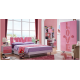 New Kids Love Bed for Girl Bedroom Furniture HDF Quality Full Set, Bed with Love Frame and Accessories