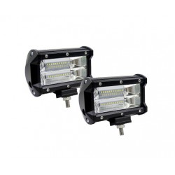 HurryGuru 2x 5inch Flood LED Light Bar Offroad Boa...