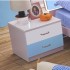 Blue/white Kids Bedside Table