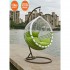  Green and White Hanging Swing Cushion Egg Chair Outdoor Swing