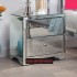  2 New Large Mirrored Bedside Table 2 Drawers