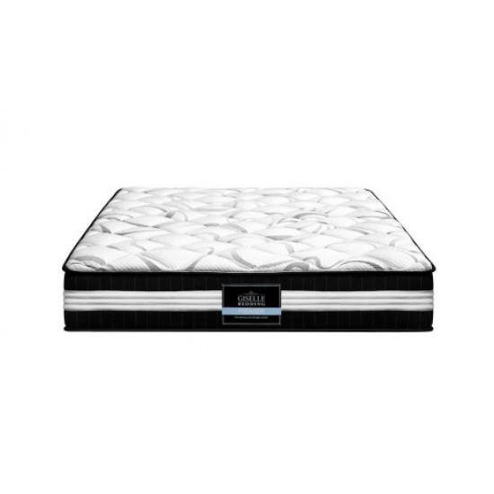 Giselle Bedding Mykonos Euro Top Pocket Spring Mattress 30cm Thick Queen