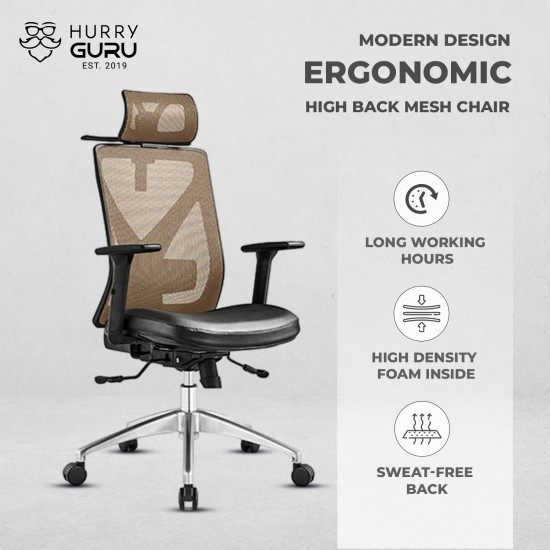 New Boss Executive office chair ergonomic Support and Cloth hanger modern design