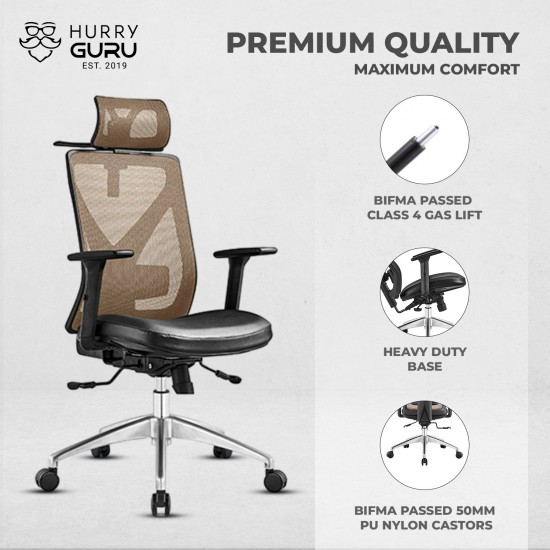 New Boss Executive office chair ergonomic Support and Cloth hanger modern design