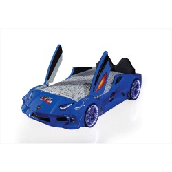 Children's Novelty Thunder Race Car Beds with Head...