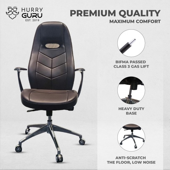 New HQ PU Leather High Back Boss Executive officer chair ergonomic Support