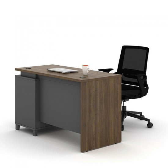 Computer Office modern Desk table with Three drawer mobile pedestal with keylock