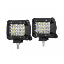 HurryGuru Pair 4 inch Spot LED Work Light Bar Philips Quad Row 4WD 4X4 Car Reverse Driving