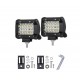 HurryGuru Pair 4 inch Spot LED Work Light Bar Philips Quad Row 4WD 4X4 Car Reverse Driving