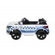 Rigo Kids Ride On Car Inspired Patrol Police Electric Powered Toy Cars White