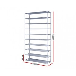 Hurryguru 10 Tier Stackable Shoe Rack