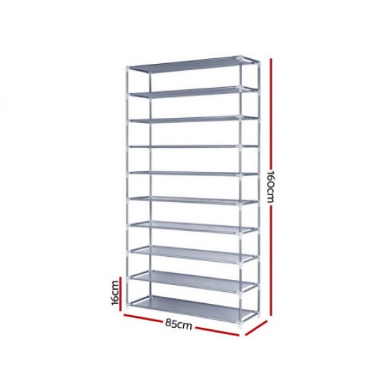 Hurryguru 10 Tier Stackable Shoe Rack