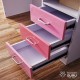 Study Table With Bookshelf Desk And Chair For Teen/Kids, Writing Desk 1.2m Pink  Durable HDF Quality