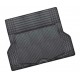 HurryGuru ALUMINIUM LOOK 1-Piece Boot Mat - BLACK [Rubber/Aluminium Look]