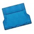 HurryGuru ALUMINIUM LOOK 1-Piece Boot Mat - BLUE [Rubber/Aluminium Look]