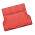 HurryGuru ALUMINIUM LOOK 1-Piece Boot Mat - RED [Rubber/Aluminium Look]