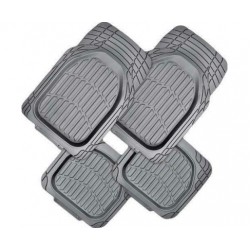 HurryGuru MYSTIC 4-Piece Car Mat - GREY [Rubber]